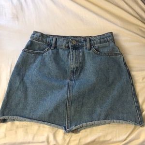 John Galt high waisted medium wash denim skirt ⭐️